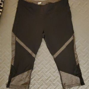 Black/Grey Workout Leggings with pockets